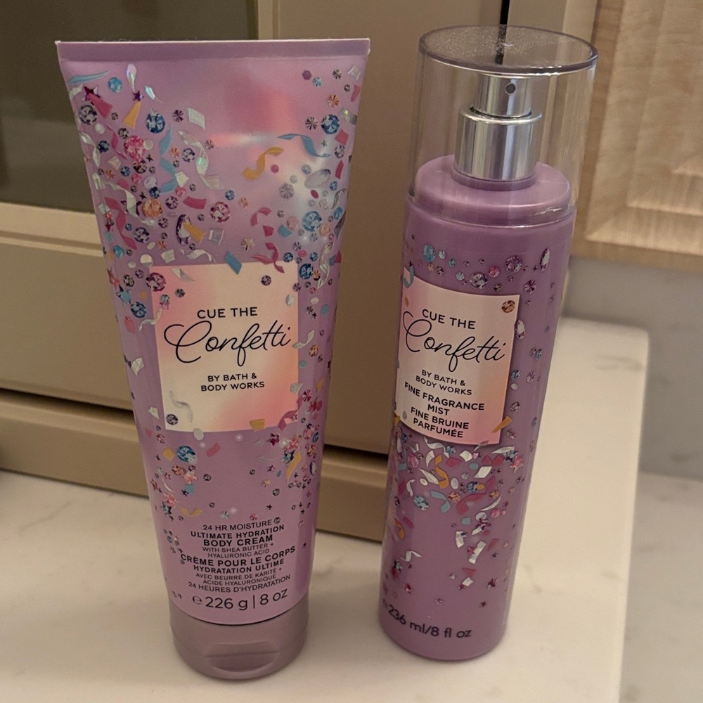 Bath & Body Works Cue the Confetti Body Cream and Fragrance Mist Set new